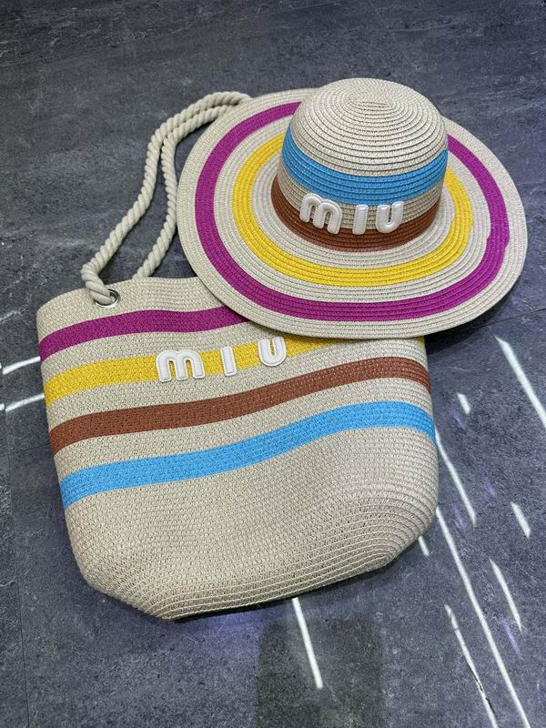 Miu Miu Beach Bag & Hat Set ID:20250617-263